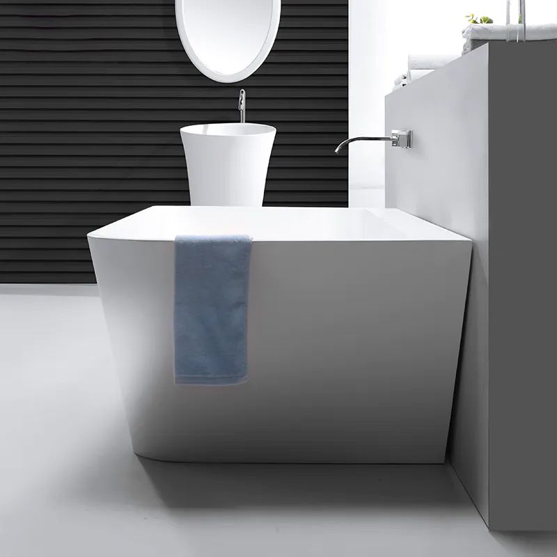  Bồn tắm dựa tường bằng solid surface - B053 