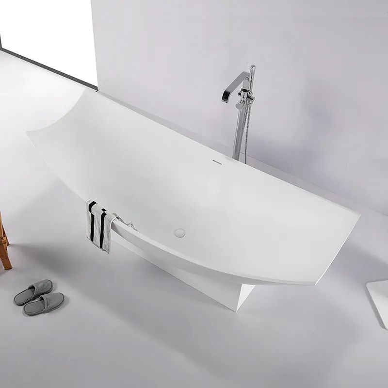 Bồn tắm nguyệt võng dài 2000mm bằng solid surface - B099