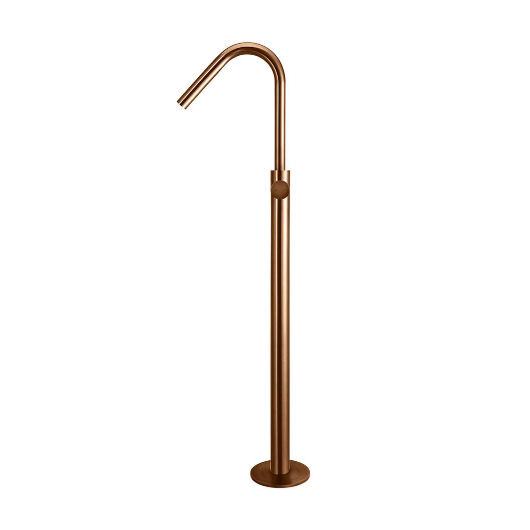 Vòi bồn tắm xoay 360 độ gắn sàn có sen cầm tay bằng đồng MBronze - B09PNBZ