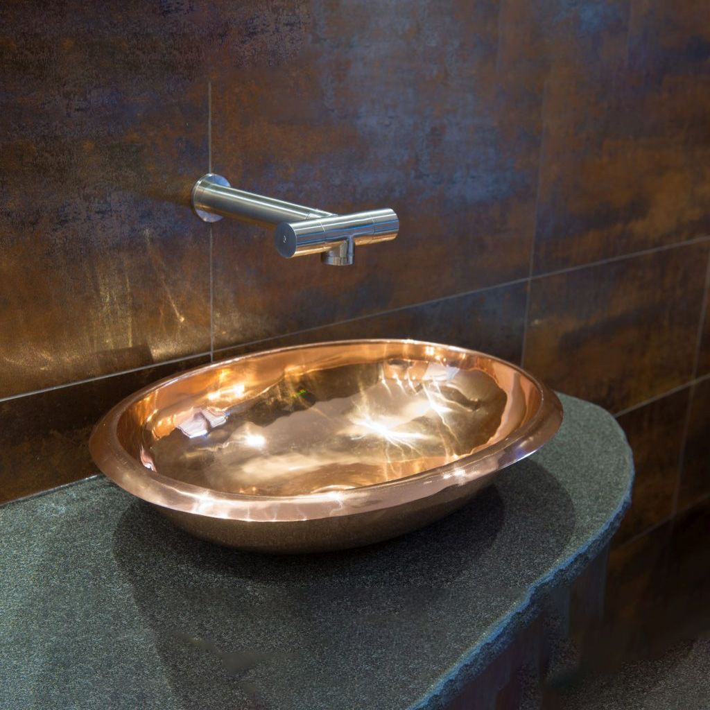  Chậu Lavabo Bằng Đồng Corona 500 Copper Copper 