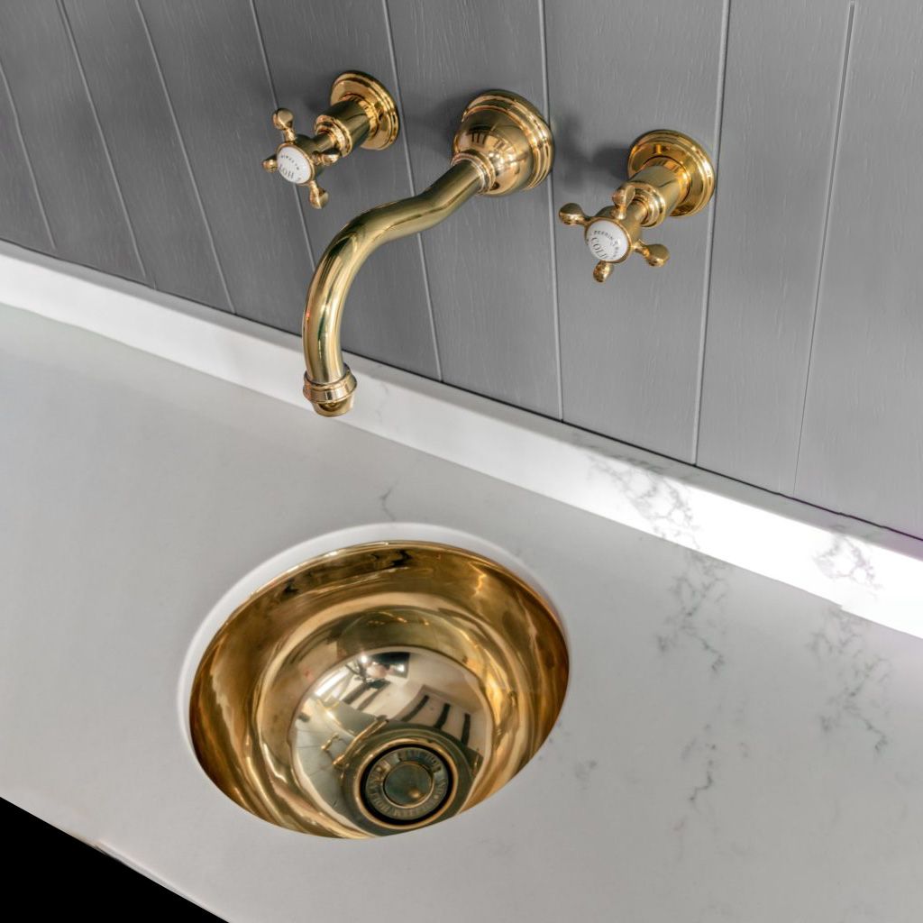  Chậu Lavabo Âm Bàn Bằng Đồng Gyrus Brass Brass 