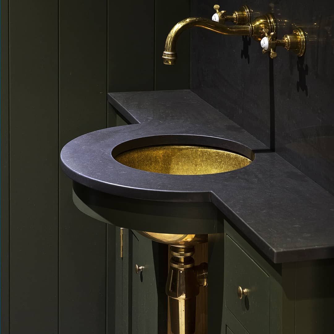  Chậu Lavabo Âm Bàn Bằng Đồng Gyrus Brass Brushed Brass 