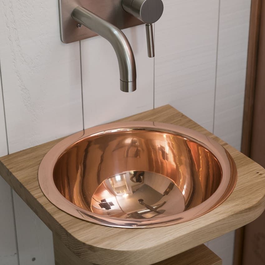  Chậu Lavabo Dương Vành Bằng Đồng Gyrus Copper Copper 