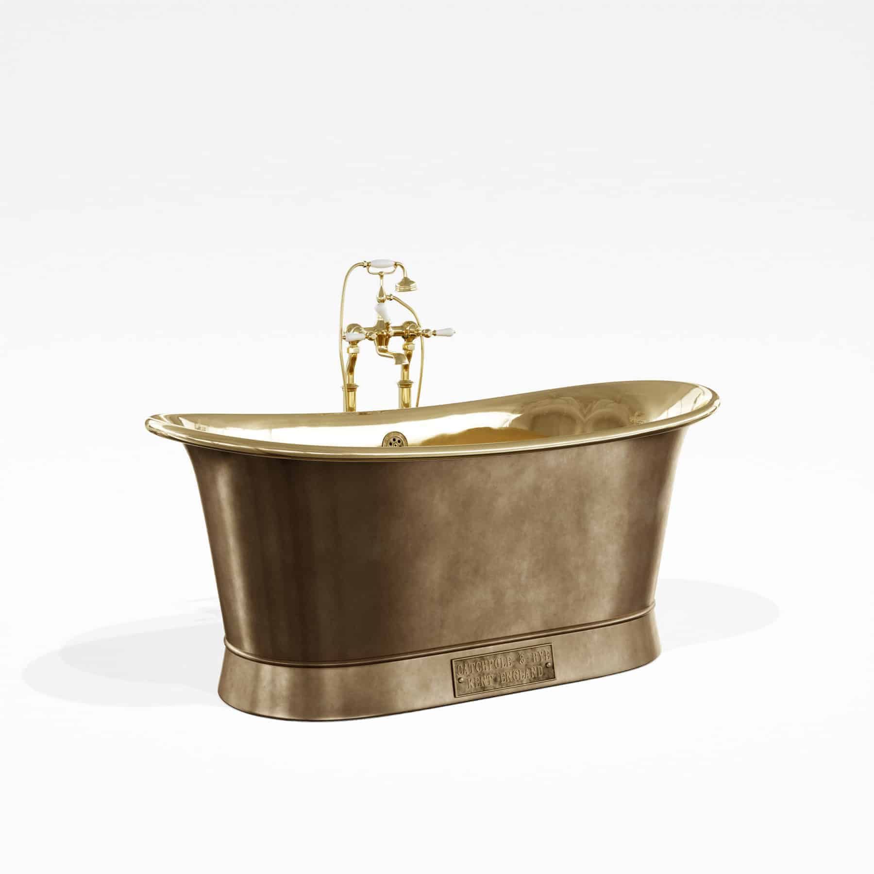 Bồn Tắm Bằng Đồng Bateau Polished Brass / Antique Brass