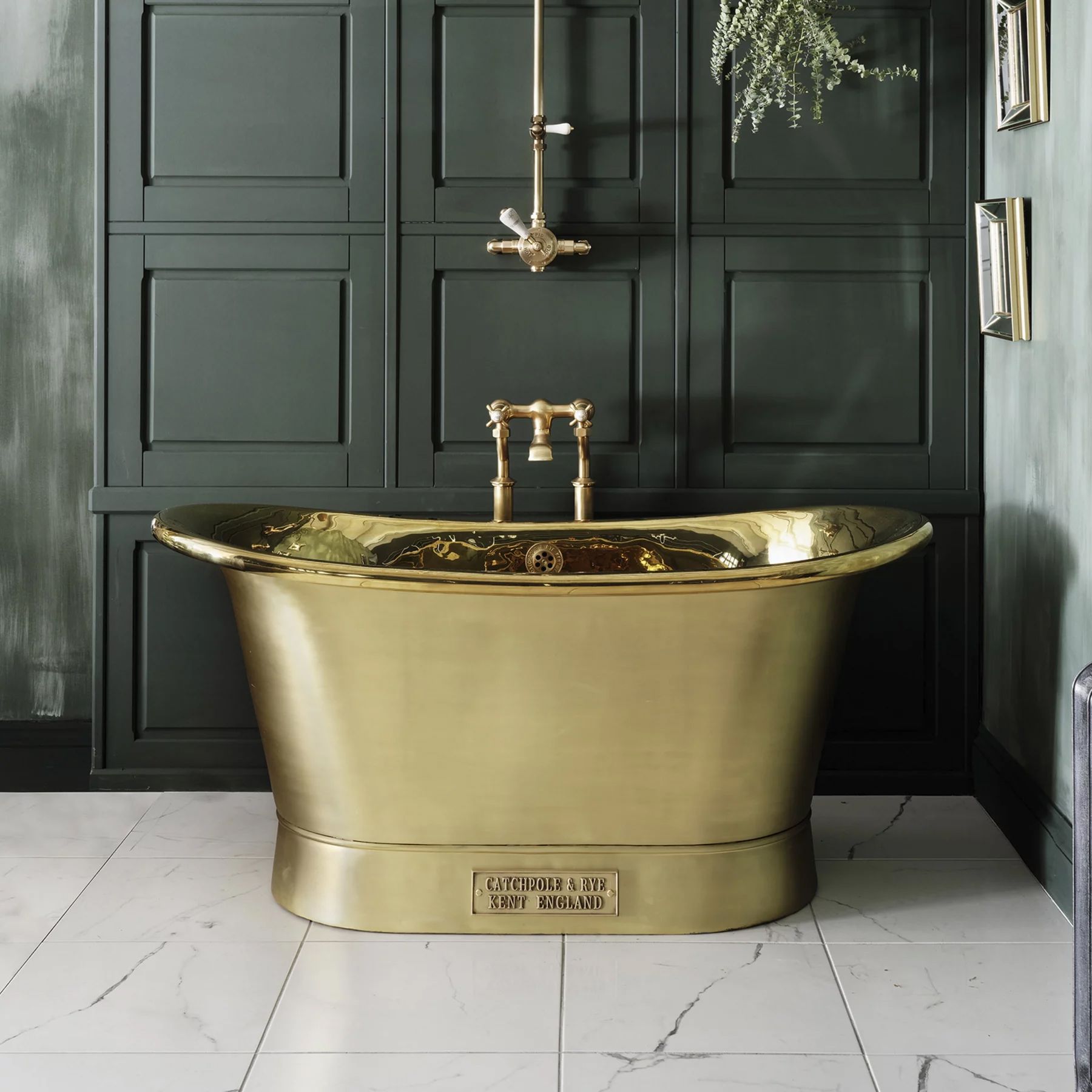 Bồn Tắm Bằng Đồng Bateau Polished Brass / Brushed Brass