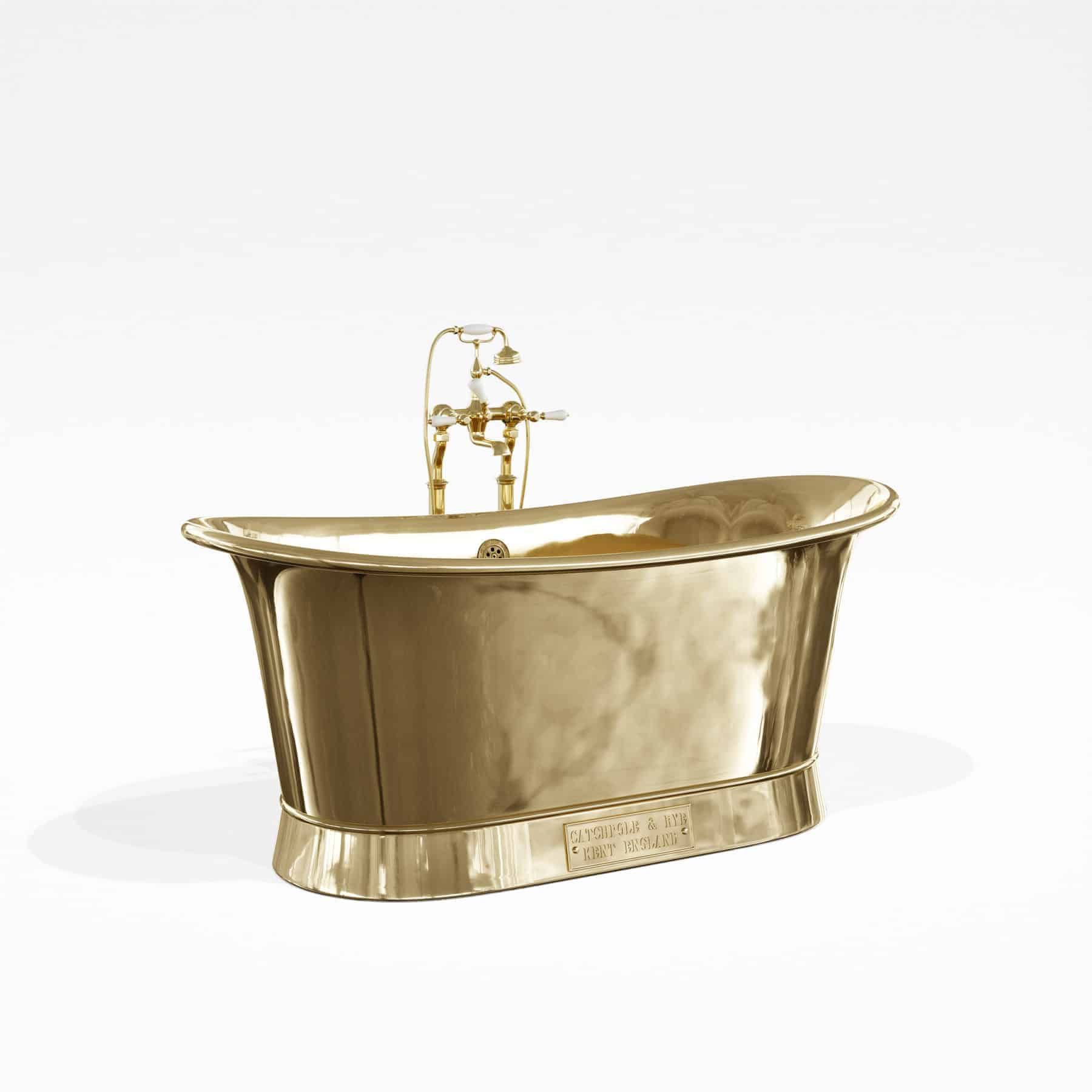 Bồn Tắm Bằng Đồng Bateau Polished Brass / Polished Brass