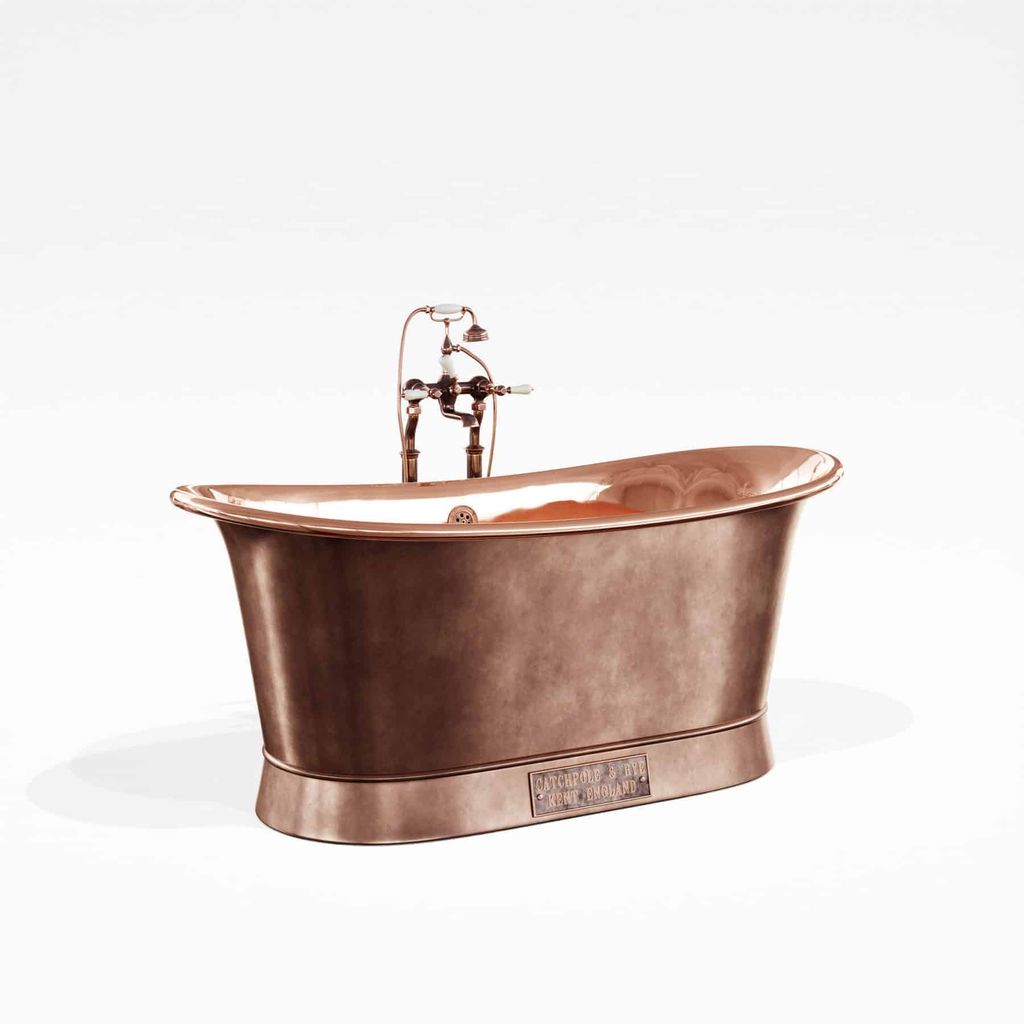 Bồn Tắm Bằng Đồng Bateau Polished Copper / Antique Copper