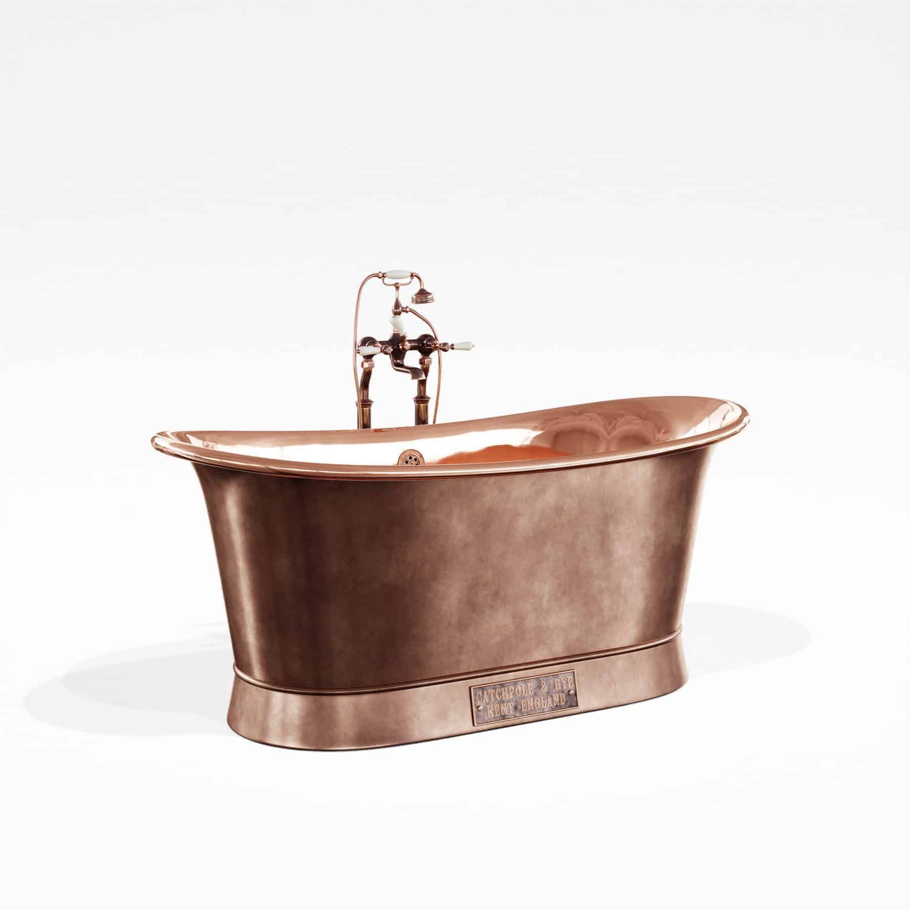 Bồn Tắm Bằng Đồng Bateau Polished Copper / Antique Copper