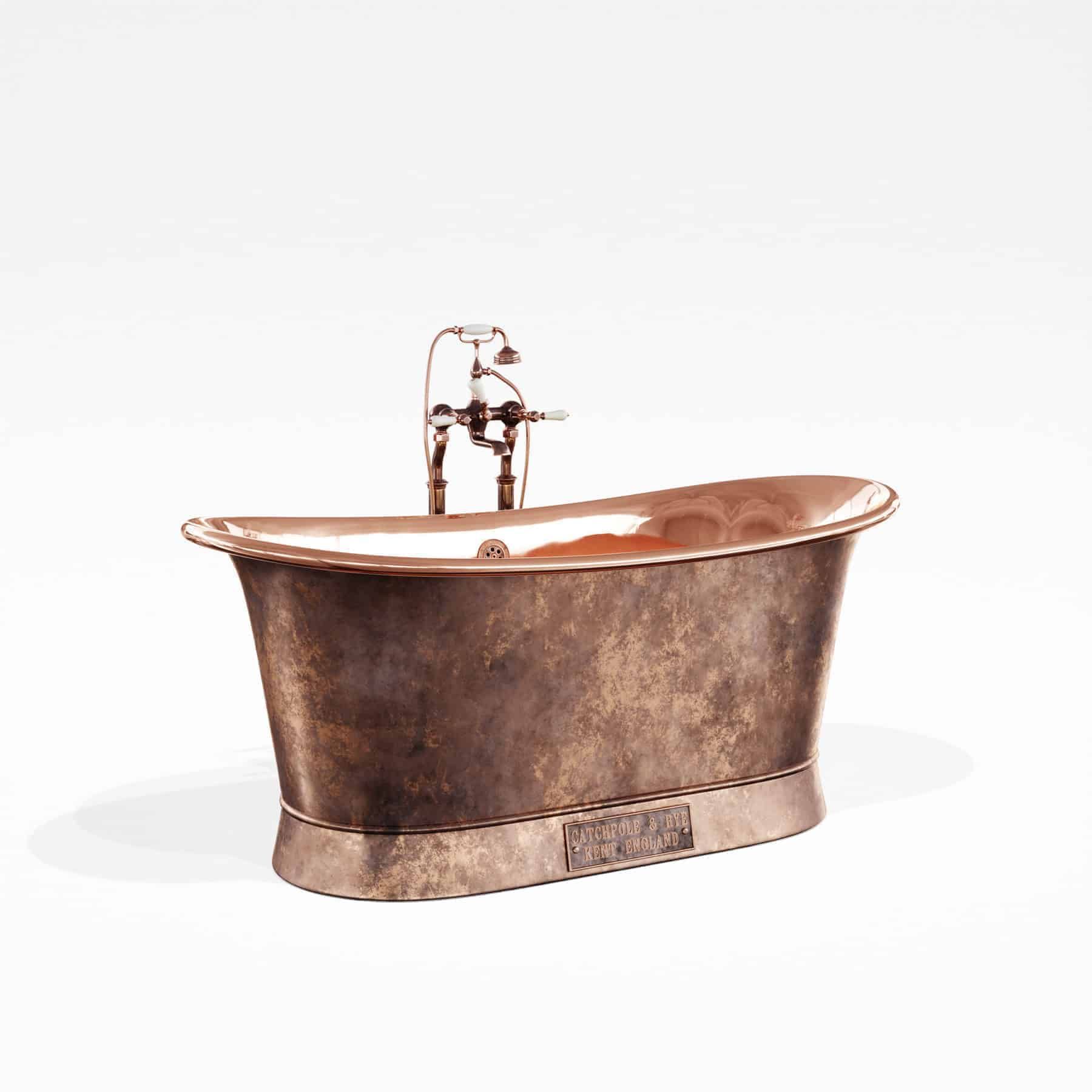 Bồn Tắm Bằng Đồng Bateau Polished Copper / Weathered Copper