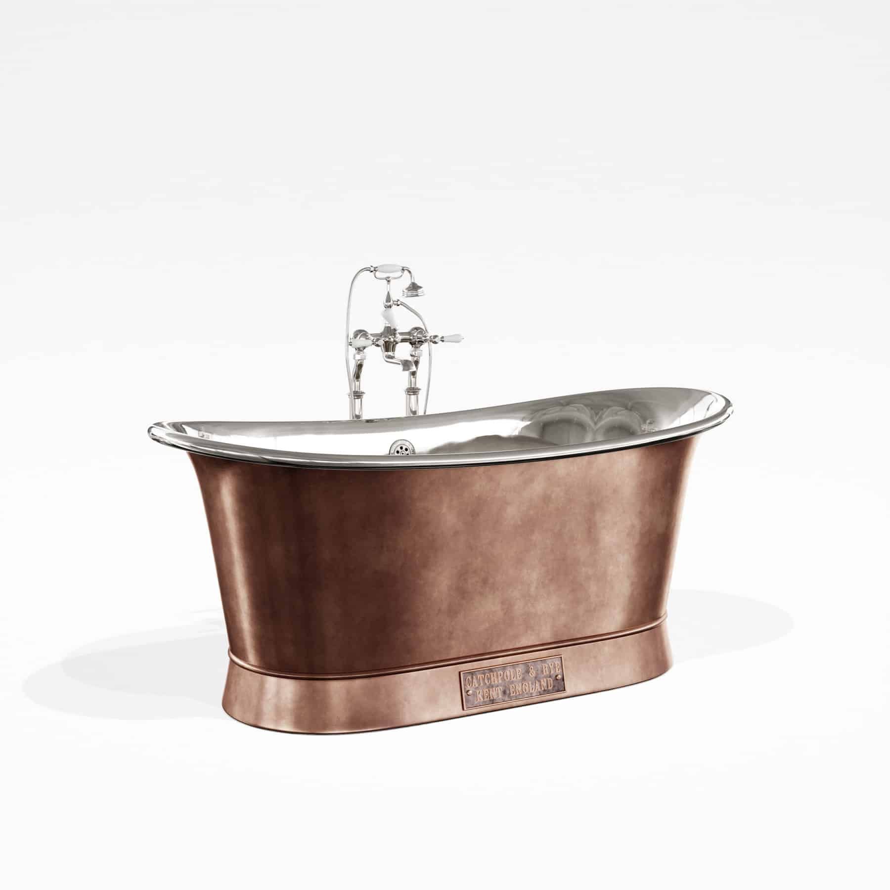 Bồn Tắm Bằng Đồng Bateau Silver Nickel / Antique Copper