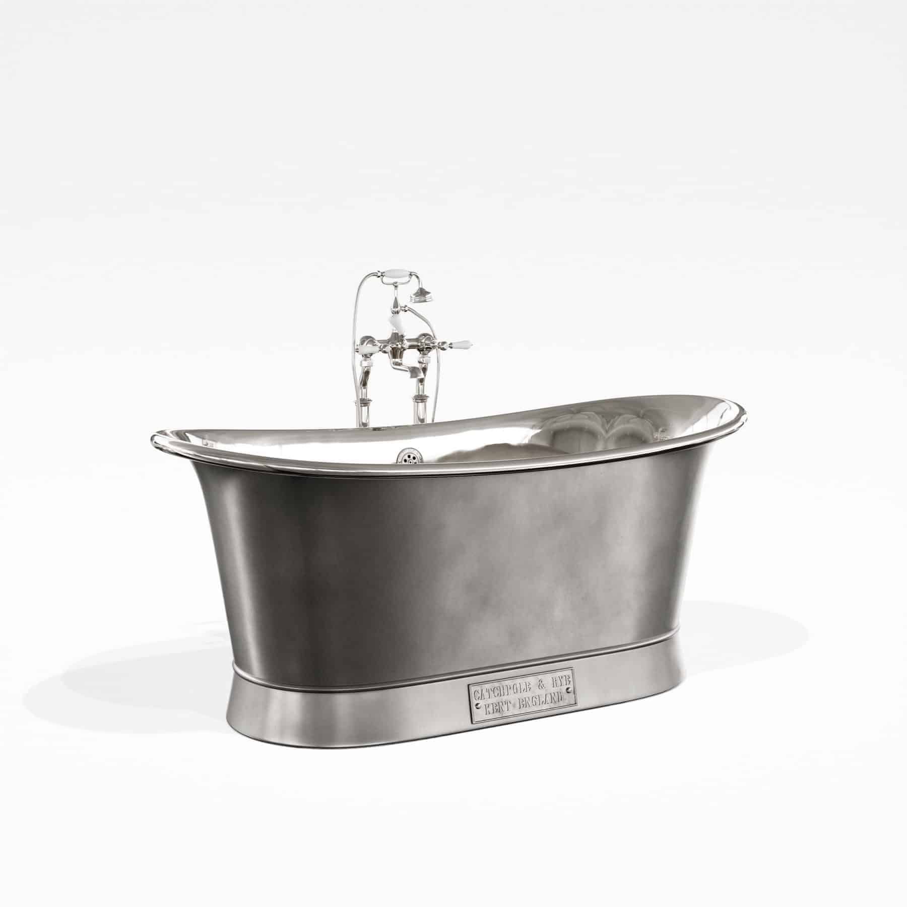 Bồn Tắm Bằng Đồng Bateau Silver Nickel / Antique Nickel