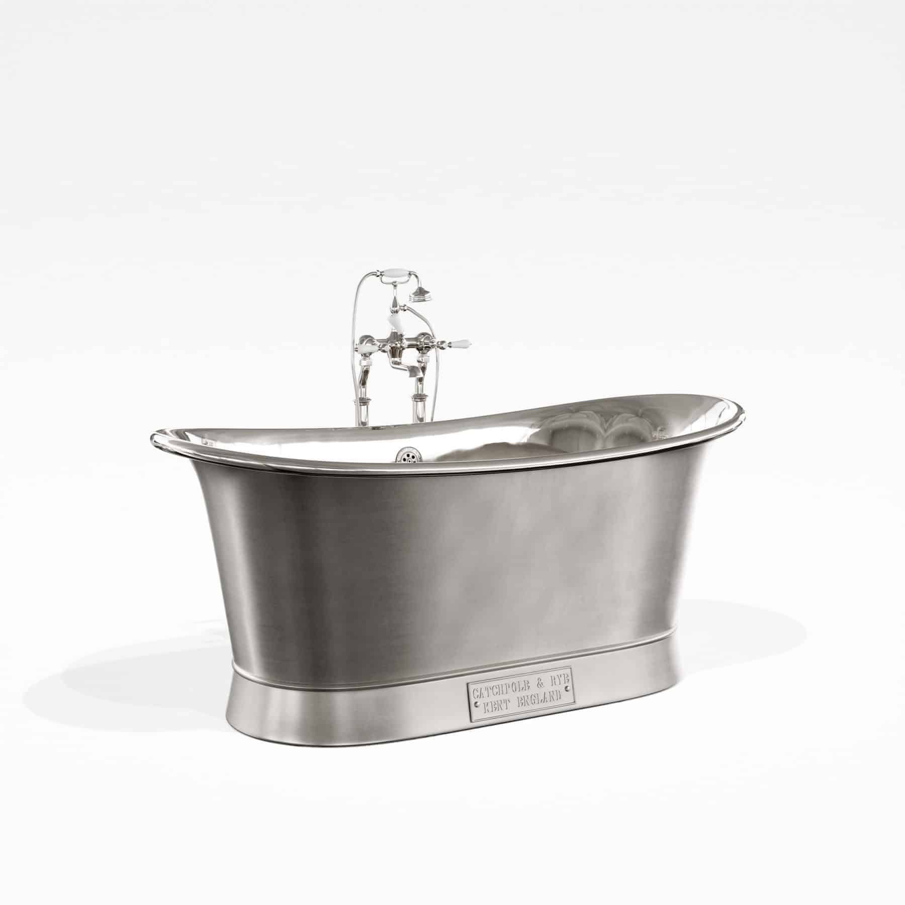 Bồn Tắm Bằng Đồng Bateau Silver Nickel / Brushed Nickel