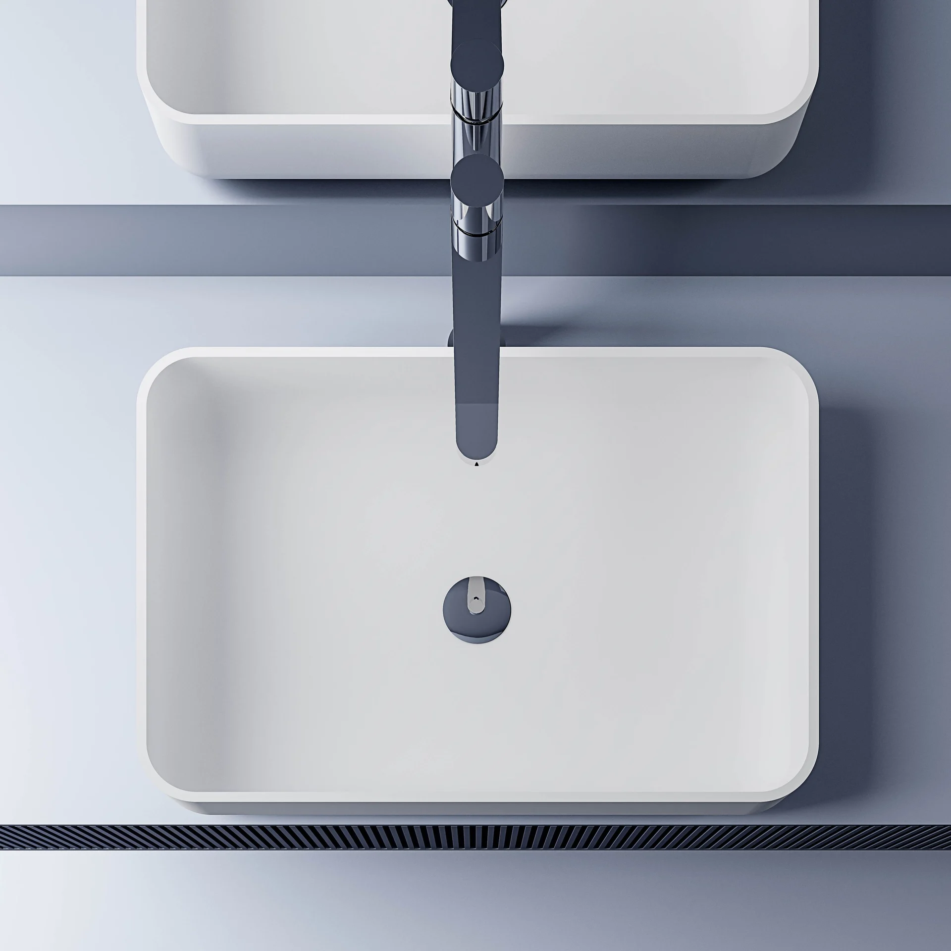 Chậu lavabo để bàn mineral cast - BB13510