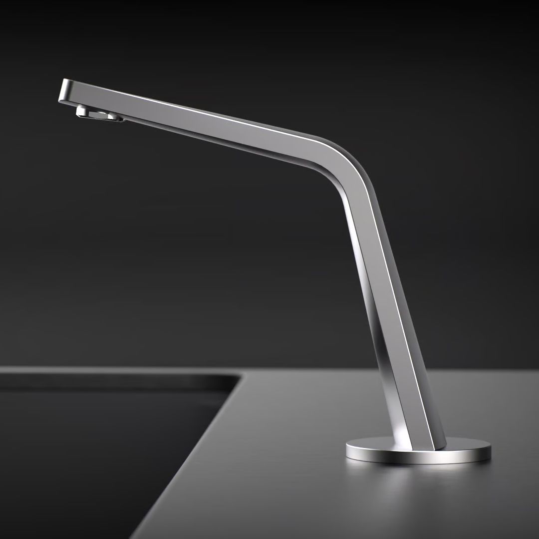Vòi chậu lavabo 2 lỗ cao 185mm bằng đồng XELU