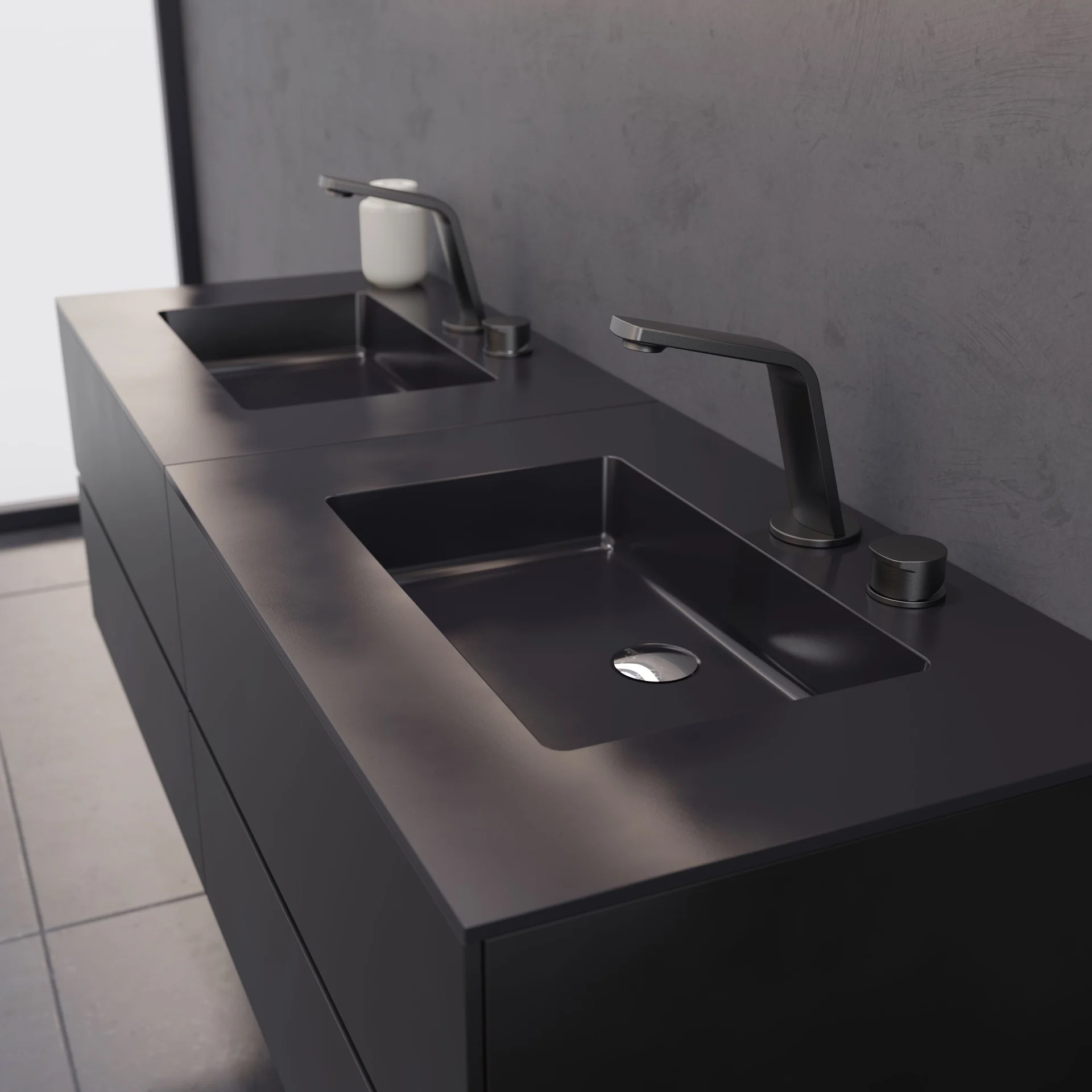 Vòi chậu lavabo 2 lỗ cao 185mm bằng đồng XELU