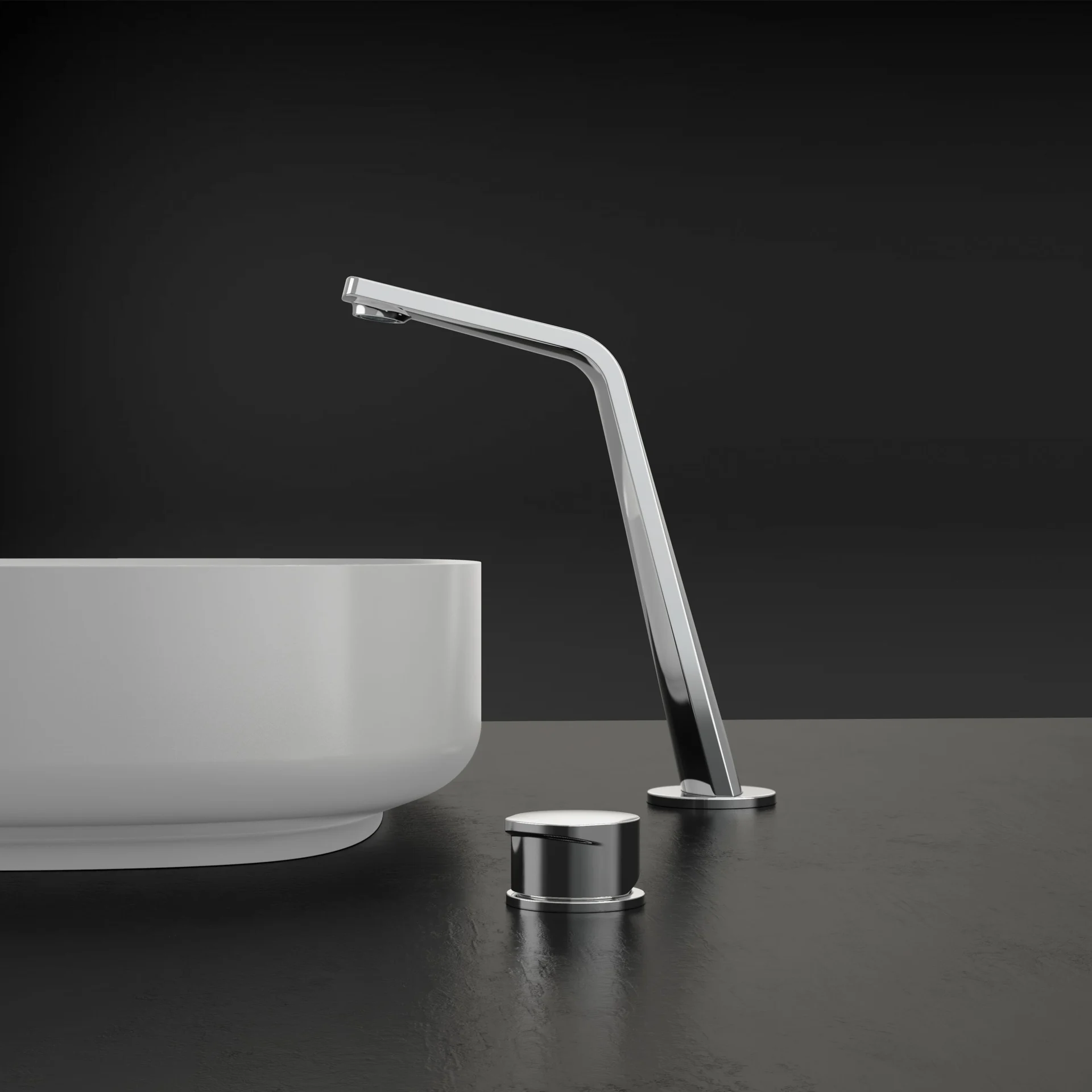 Vòi chậu lavabo 2 lỗ cao 290mm bằng đồng XELU