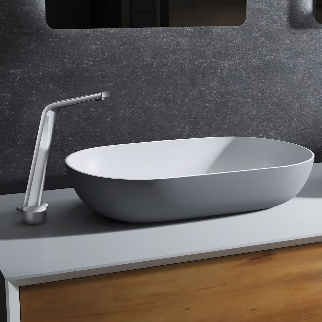 Vòi chậu lavabo 2 lỗ cao 290mm bằng đồng XELU