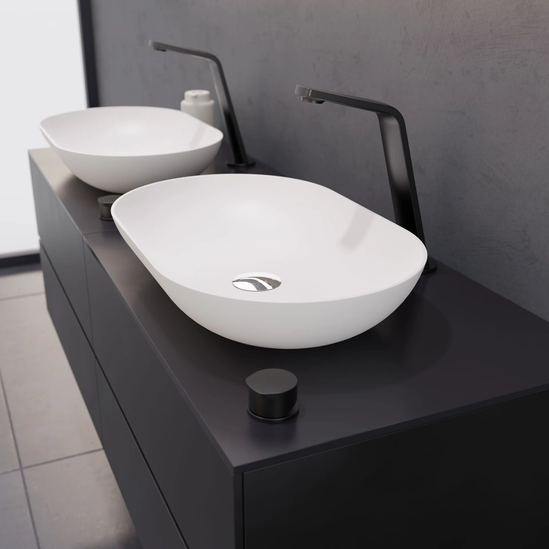 Vòi chậu lavabo 2 lỗ cao 290mm bằng đồng XELU