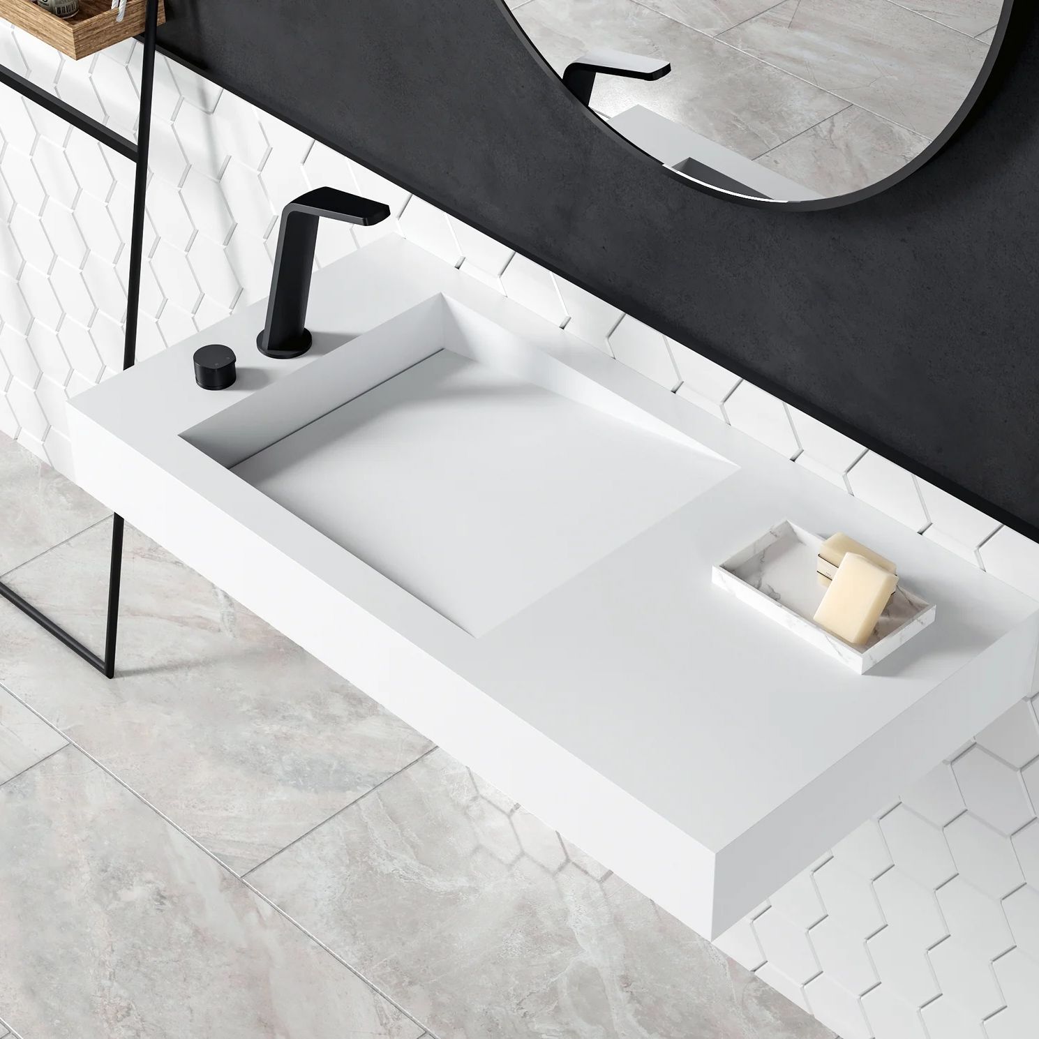 Vòi chậu lavabo 2 lỗ cao 290mm bằng đồng XELU