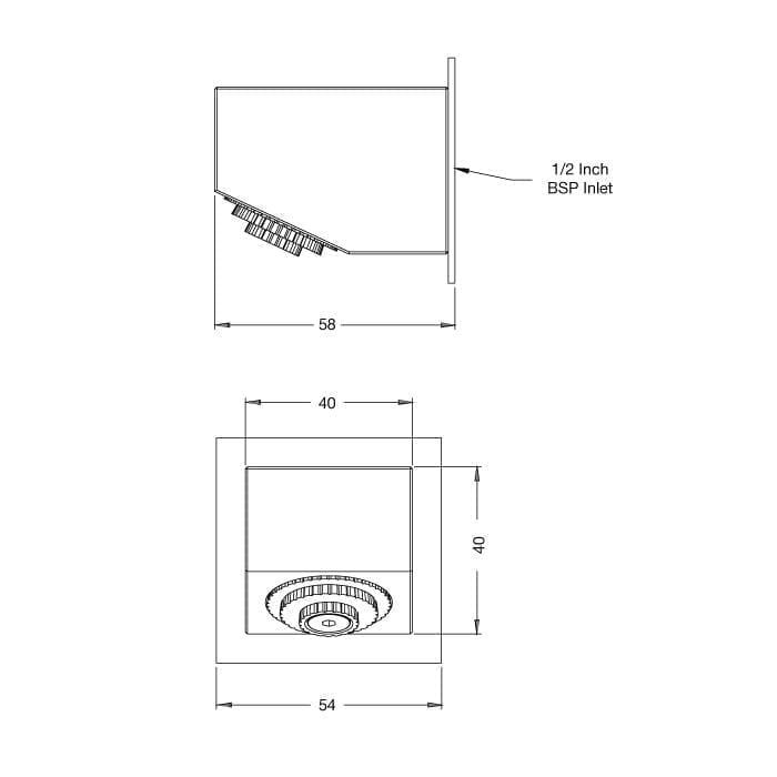 Sen vòi ngoài trời gắn tường chỉ nước lạnh ss316 marine grade stainless steel - Ramia01