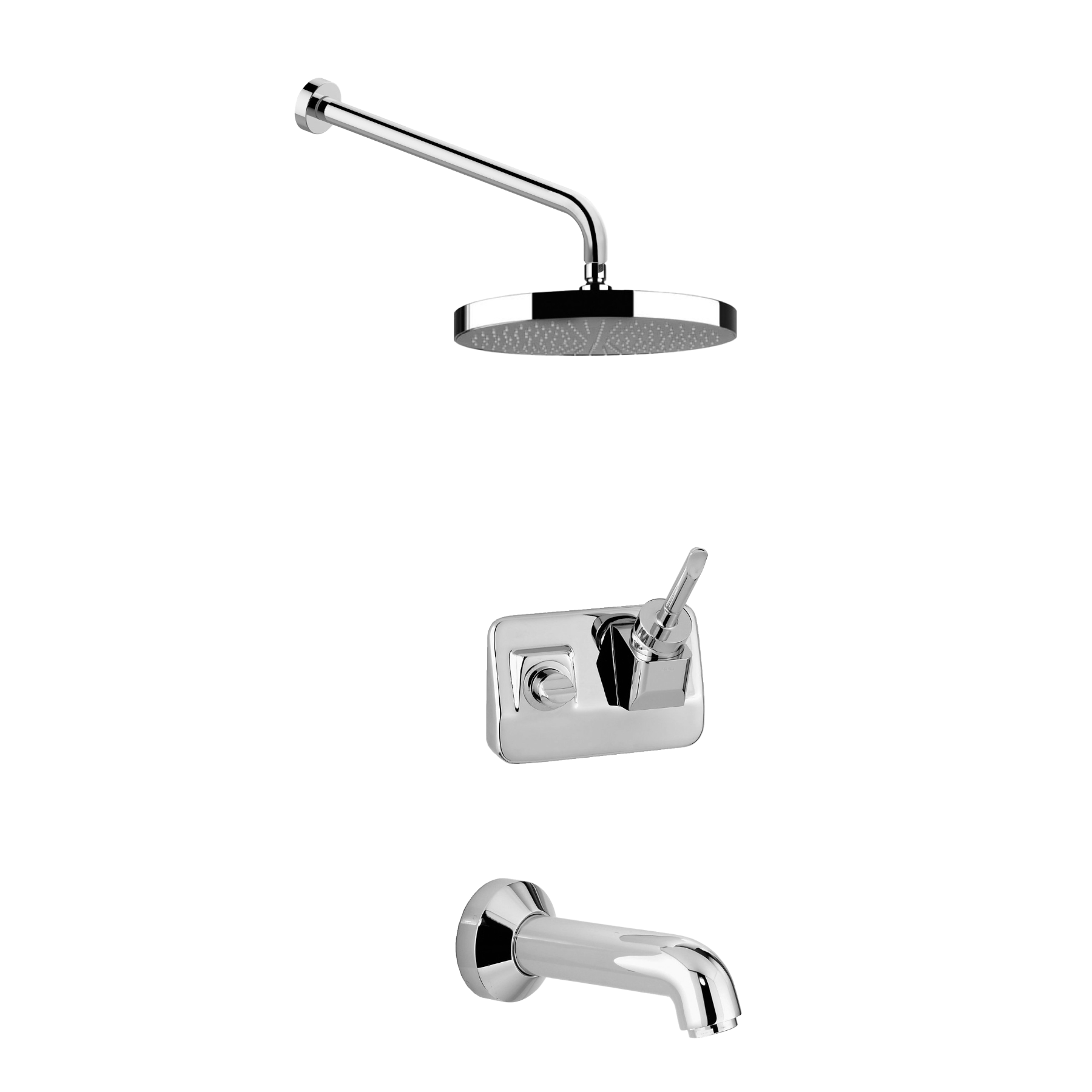 Vòi sen gắn tường với vòi nước bằng đồng Box - BOX-WSHOWER2