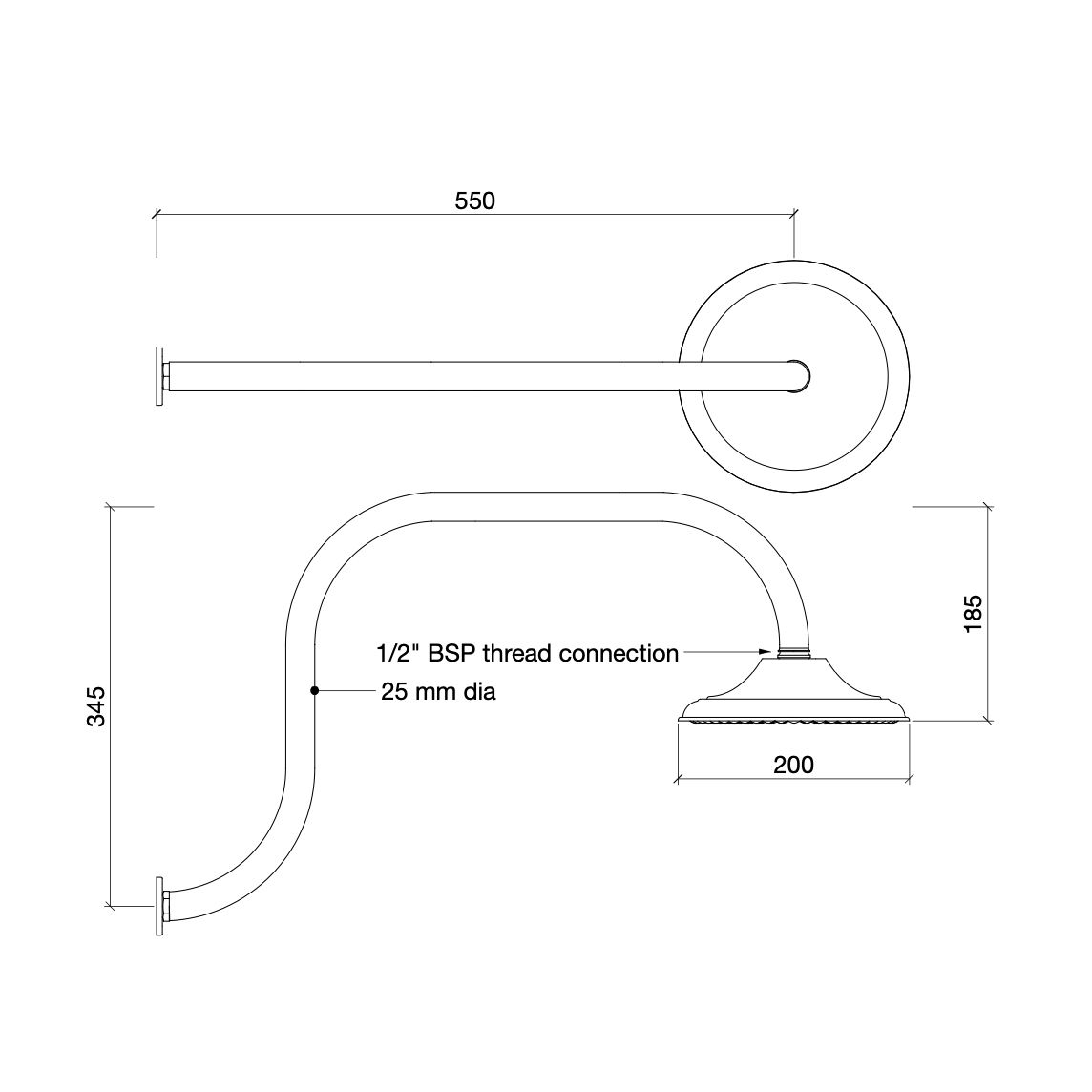 Sen vòi ngoài trời gắn tường bằng đồng (copper) - Browil