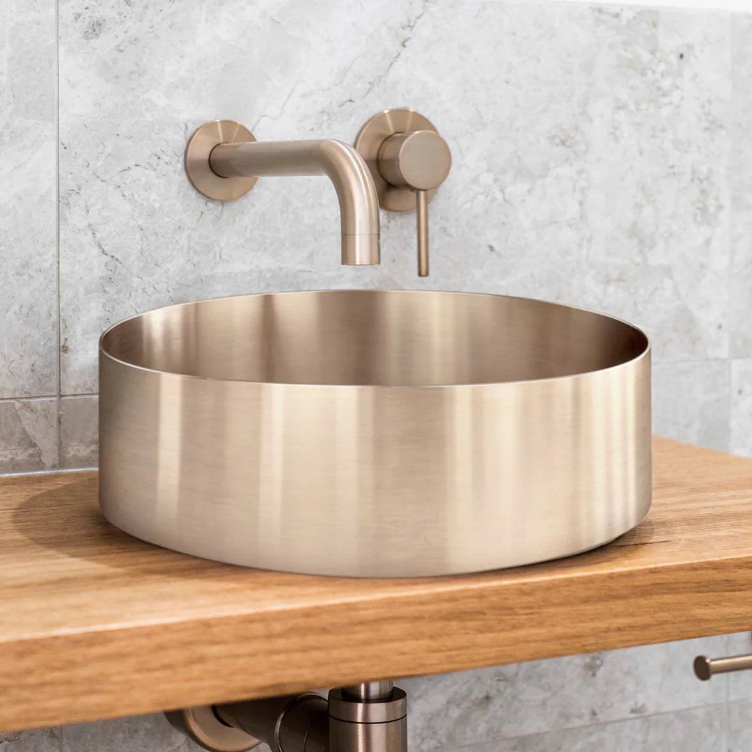 Chậu lavabo dương bàn stainless steel MChampagne - BRP380110CH