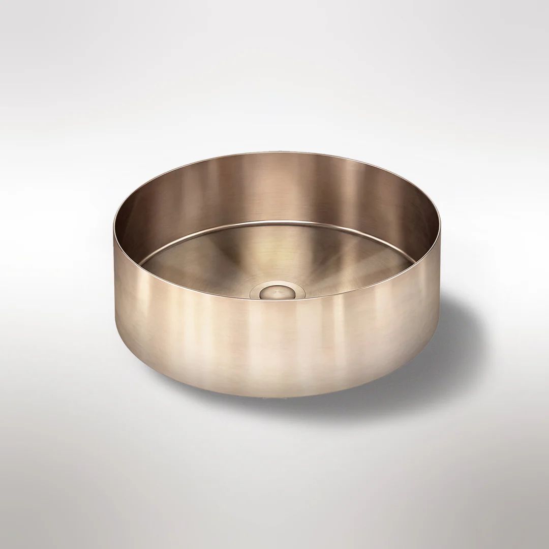 Chậu lavabo dương bàn stainless steel MChampagne - BRP380110CH