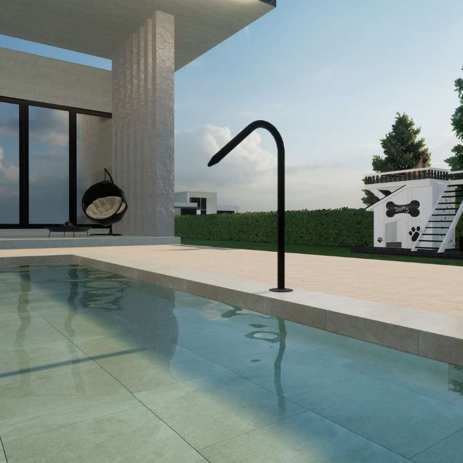 Súng bắn nước hồ bơi ngoài trời bằng AISI 316L stainless steel (chống thời tiết đại dương) - AQAC-ECO