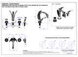  Vòi bồn tắm bốn lỗ cổ điển Cygne Flamant bằng đồng - 3304 