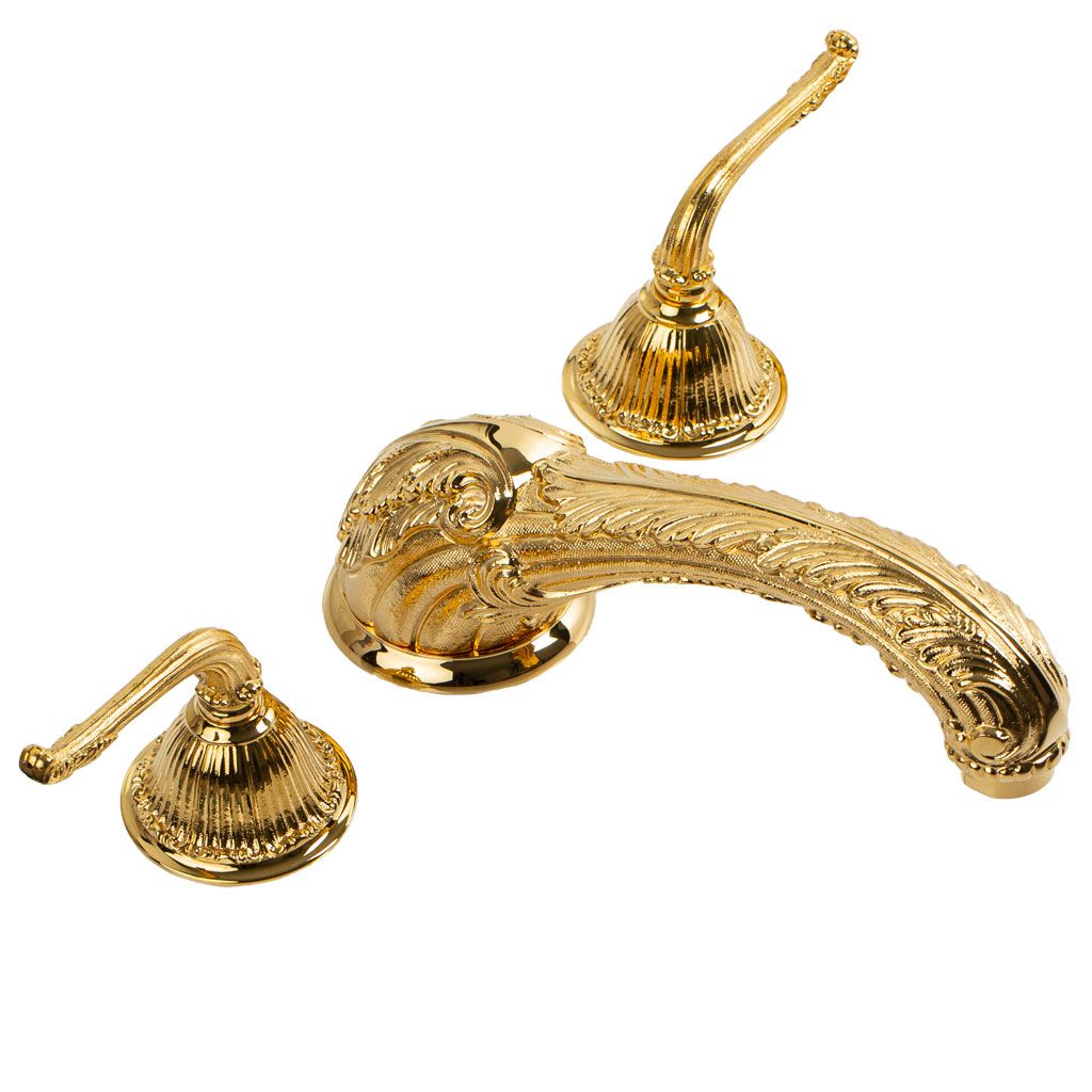  Vòi bồn tắm cổ điển Versailles Manettes  polished gold bằng đồng 