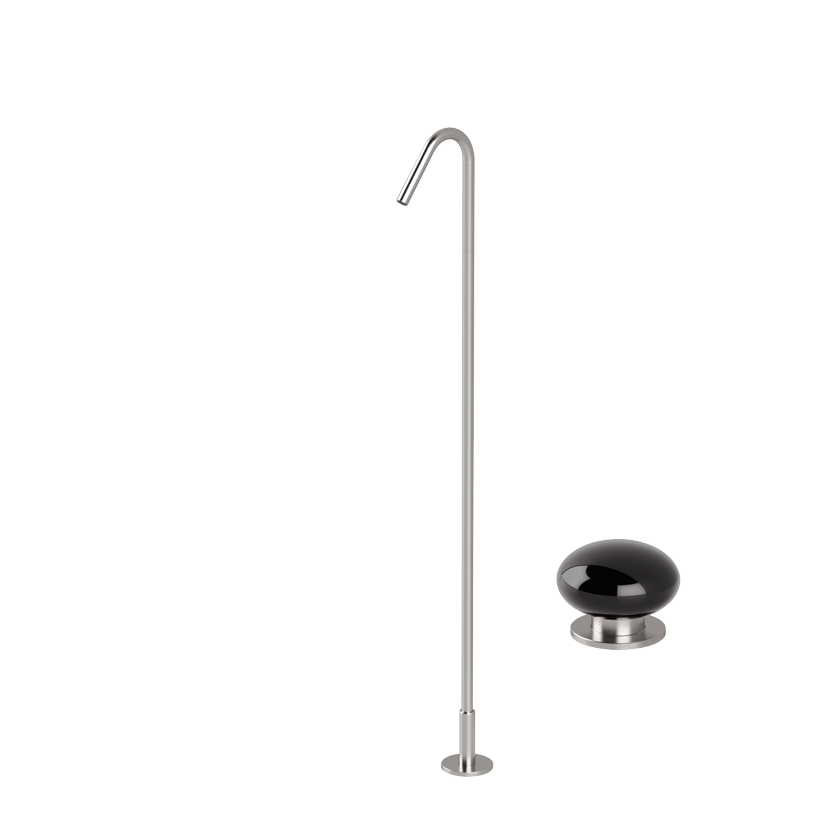 Vòi chậu lavabo chân dài gắn sàn bằng stainless steel Mirò - CHP1