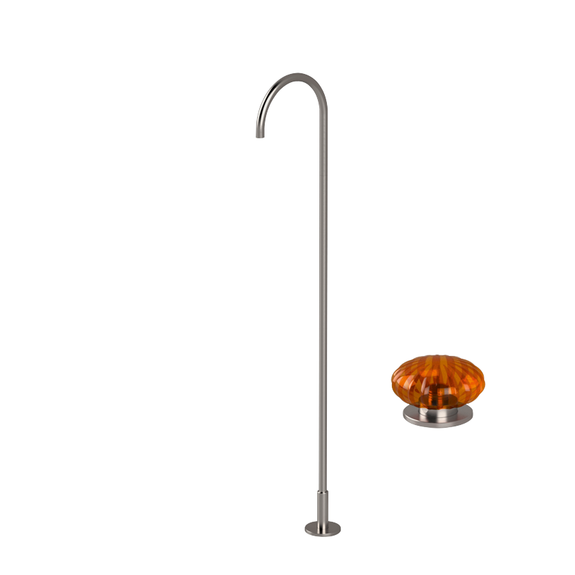 Vòi chậu lavabo chân dài gắn sàn bằng stainless steel Dorin - CHP50