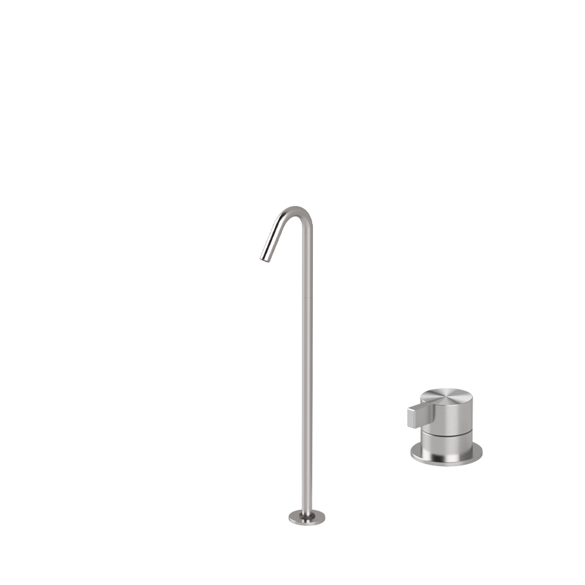 Vòi chậu lavabo chân dài gắn sàn bằng stainless steel Toox - CHV1