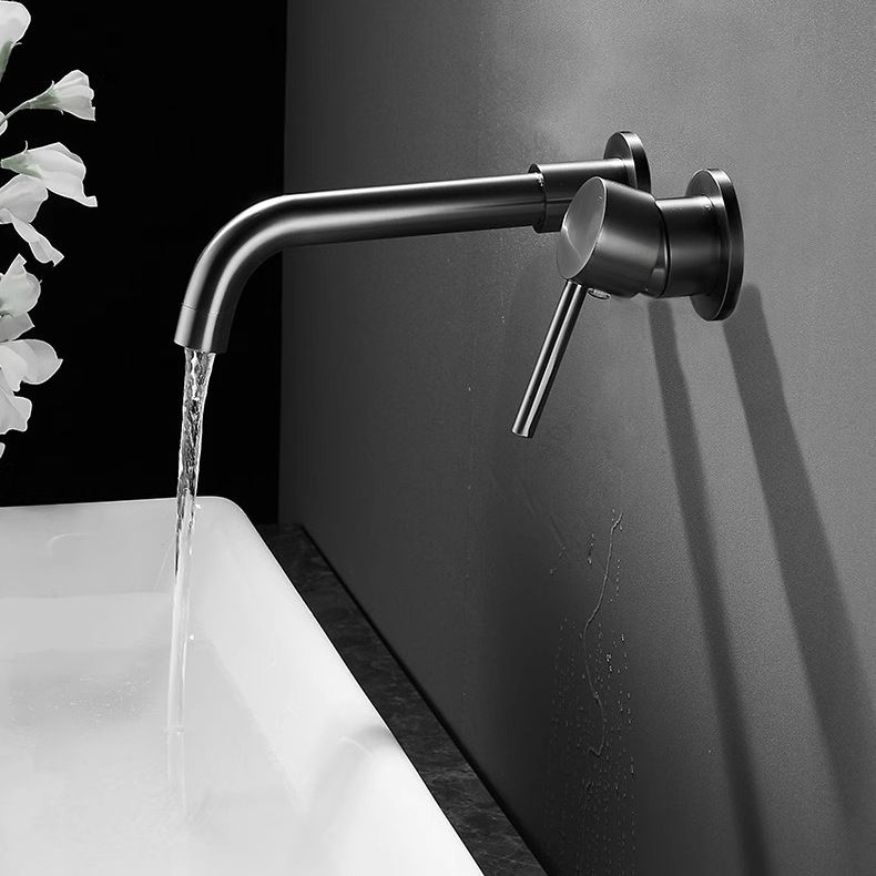 Vòi chậu lavabo gắn tường bằng đồng Cari - CR010WGM