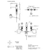  Vòi chậu rửa mặt cổ điển bằng đồng Drummu - D1648 