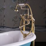  Vòi bồn tắm gắn sàn cổ điển bằng đồng Drummu - D1741 