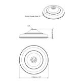  Vòi sen cây gắn tường điều chỉnh nhiệt độ cổ điển bằng đồng, bát sen Ø250 Drumlea - Shower Rose 