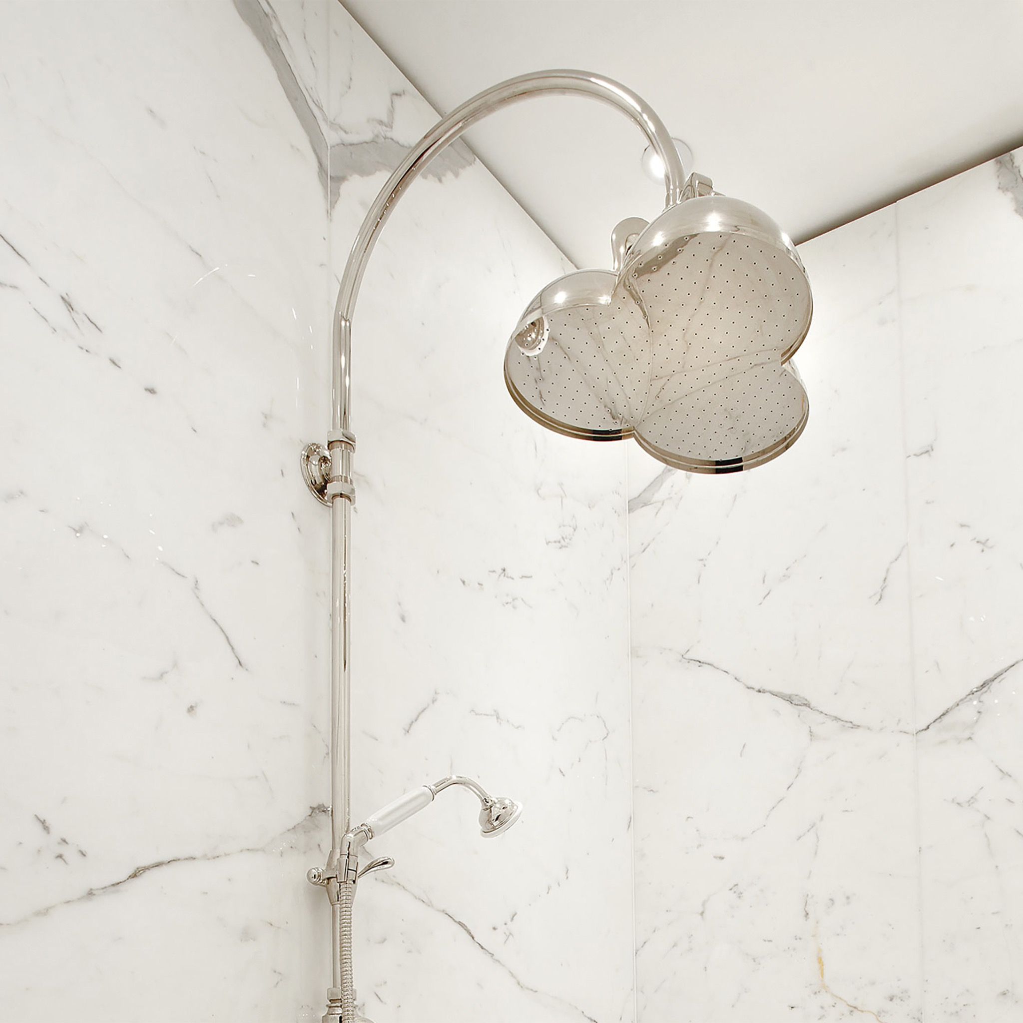  Vòi sen cây gắn tường điều chỉnh nhiệt độ cổ điển bằng đồng - Shower Shamrock HH 