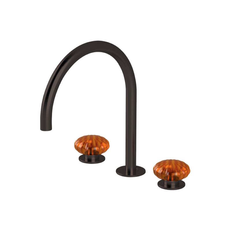Vòi chậu lavabo xoay 3 lỗ cao 270mm bằng stainless steel Dorin - DOR23