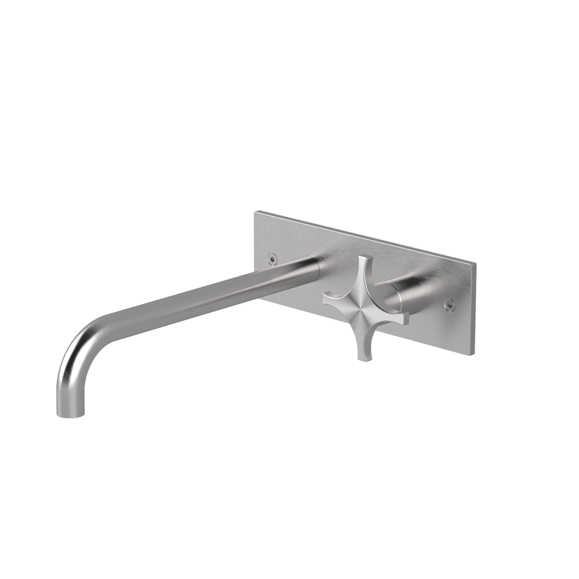  Vòi chậu lavabo gắn tường 2 lỗ dài 250mm bằng stainless steel Dixi - DXN22 