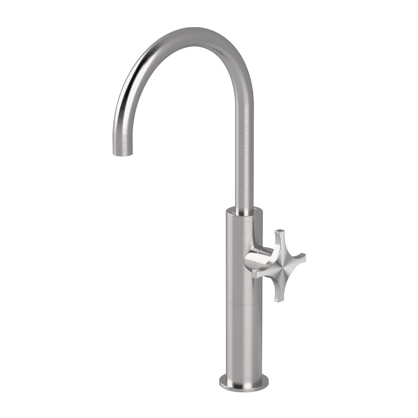 Vòi chậu lavabo cao 410mm bằng stainless steel Dixi - DXN3
