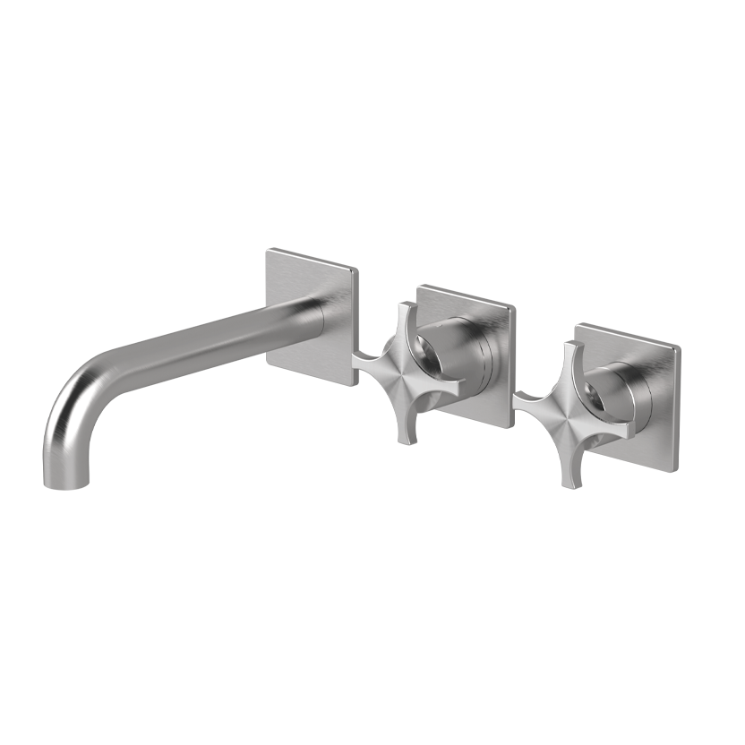  Vòi bồn tắm gắn tường 3 lỗ 3 đầu ra dài 190mm bằng stainless steel Dixi - DXN88 