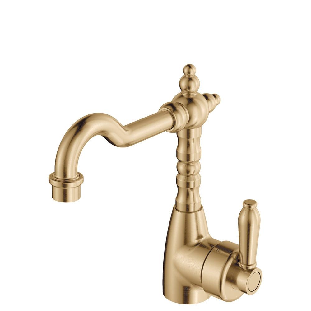 Vòi chậu lavabo cao 233mm xoay 360 độ bằng đồng Ellian - E202103