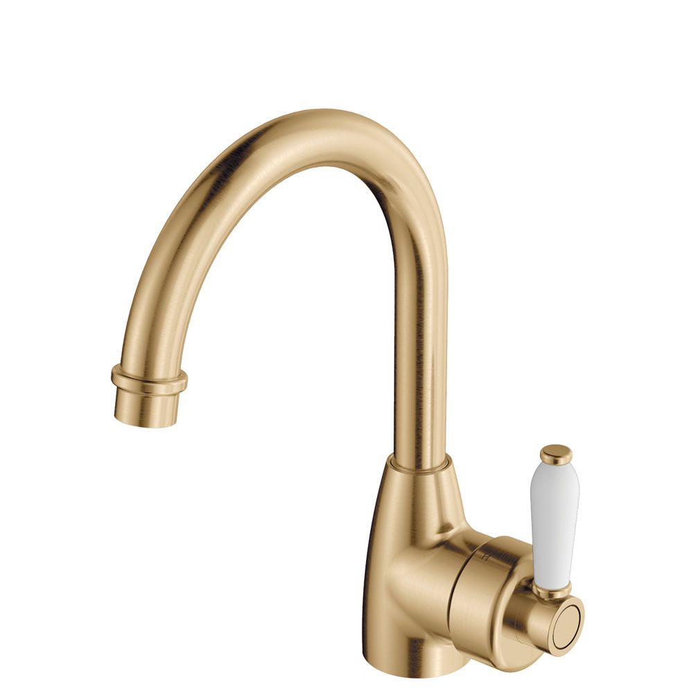 Vòi chậu lavabo cao 264mm xoay 360 độ bằng đồng Ellian - E202104