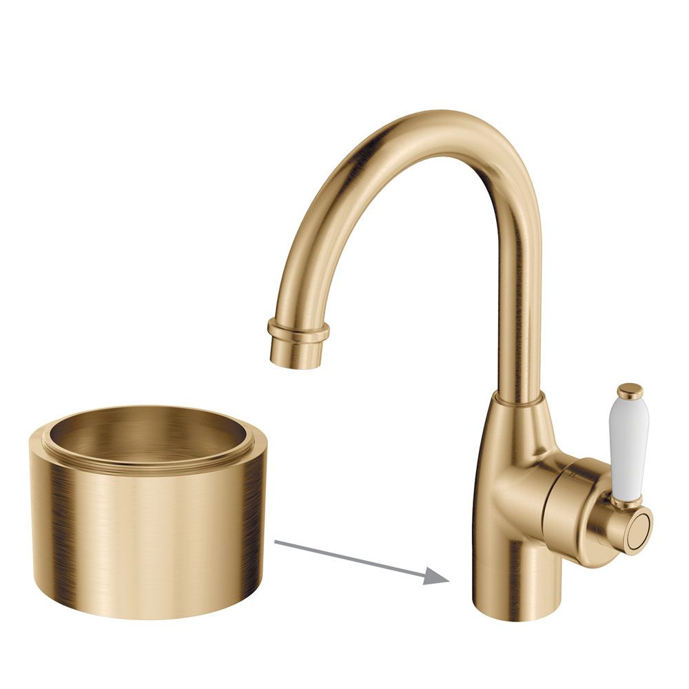 Chân đế 30mm nâng chiều cao vòi lavabo bằng đồng Ellian - E202P5224UB