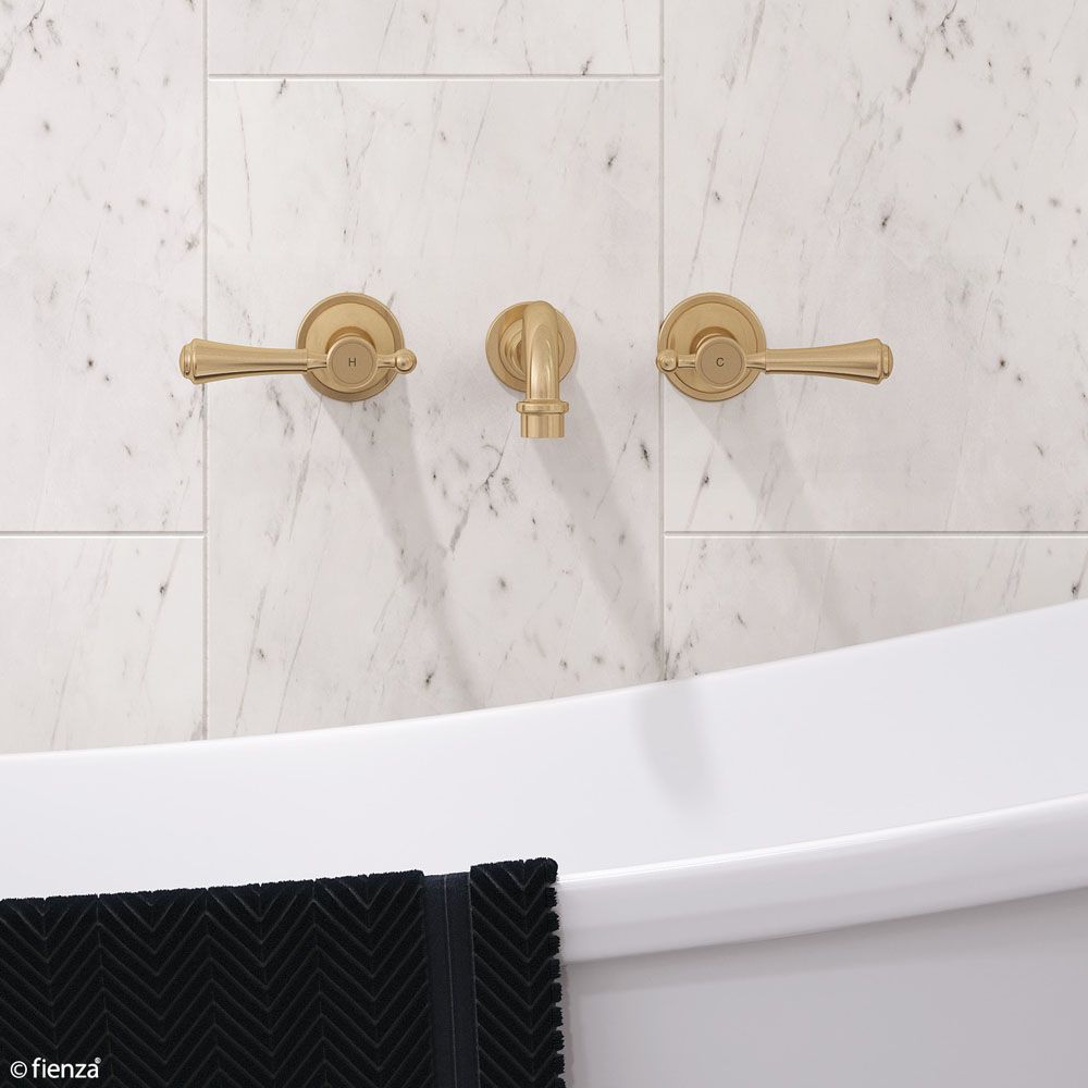 Vòi chậu lavabo gắn tường dài 215mm bằng đồng Ellian - E339102