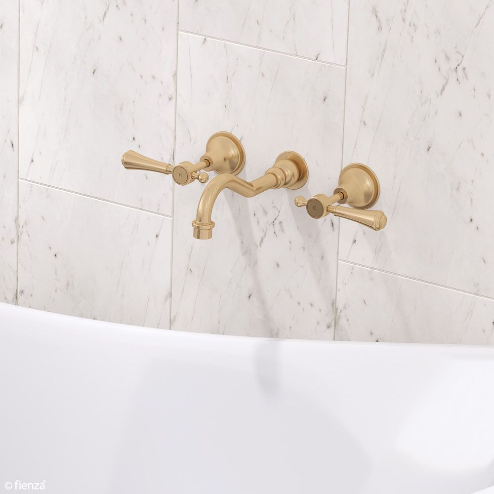 Vòi chậu lavabo gắn tường dài 215mm bằng đồng Ellian - E339102
