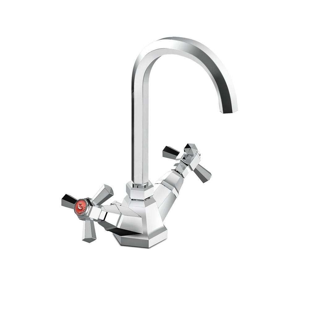 Vòi chậu lavabo cao 295mm bằng đồng Eccelsa - 3217P