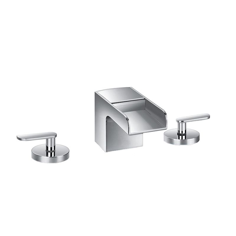  Vòi chậu lavabo ba lỗ bằng đồng Cascade - FH8255C 